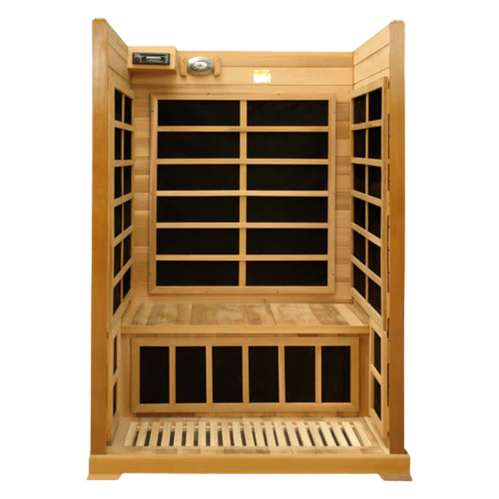 Smart two-person cedar FAR infrared sauna