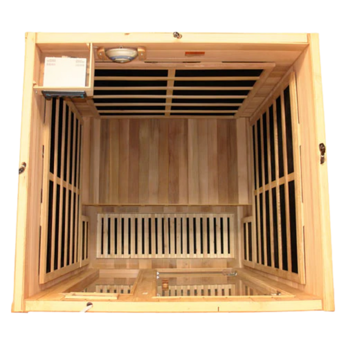 Smart two-person cedar FAR infrared sauna