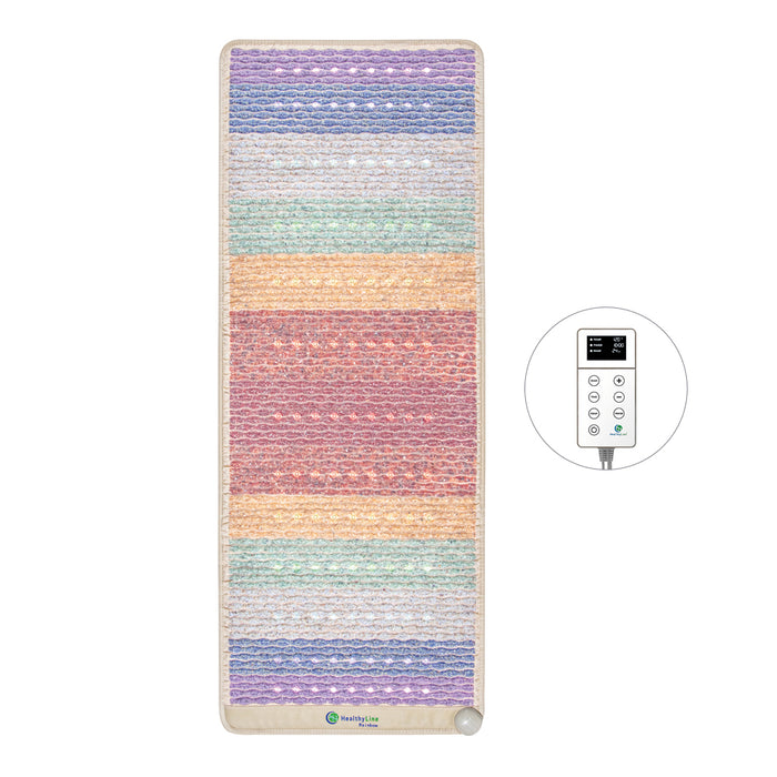 Line Heat Therapy Rainbow Chakra Mat Large 7428 Firm